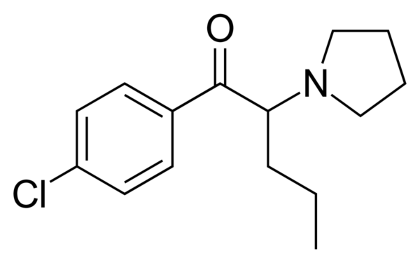 4-Chloro-alpha-pyrrolidinovalerophenone-formula
